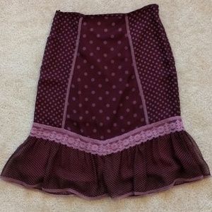 Maroon Skirt